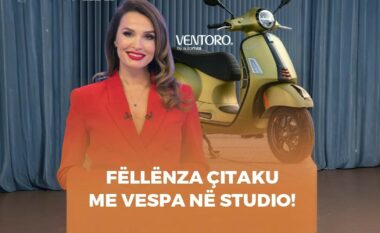 Moderatorja e njohur Çitaku tregon benefitet e motorit Vespa: Lëvizje të lehta me shpenzime të vogla
