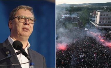 ‘Dridhet Beogradi’, dhjetëra mijëra demonstrues kërkojnë rrëzimin e Vuçiqit