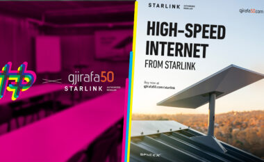 Gjirafa e përkrah Hapite Space, i dhuron pajisjen Starlink