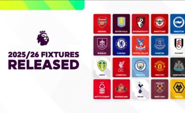 Zbulohet orari i ndeshjeve të edicionit 2025/26 në Ligën Premier, Man Utd me tre derbi në pesë xhirot e para