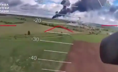 Ukrainasit publikojnë pamje të reja të sulmit kundër bombarduesve rus
