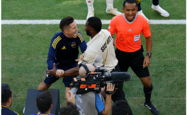 Ish ylli i PSG-së dhe Man Utd u përlesh me rojën e sigurisë në Kupën e Botës për Klube – mori karton të kuq pas këtij episodi