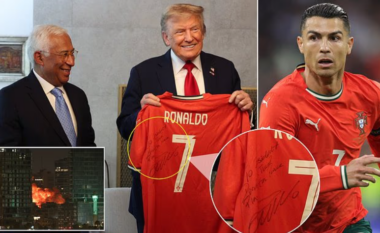 Ronaldo i dërgoi fanellën si dhuratë Trumpit – portugezi i shkroi një mesazh paqeje në kohë krizash
