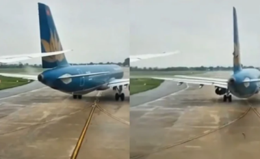 Aksident në aeroportin e Vietnamit, krahu i aeroplanit preu bishtin e një aeroplani tjetër