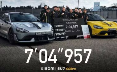 Xiaomi thyen rekordin në Nürburgring me SU7 Ultra, merr titullin “makina elektrike më e shpejtë në pistë”