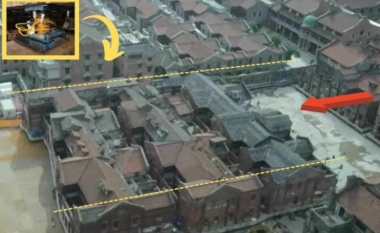 Mrekulli inxhinierike në Shanghai – lagje e tërë historike zhvendoset me ‘këmbë’ hidraulik
