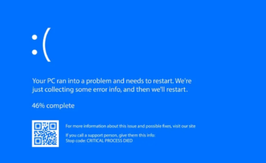 “Ekrani i kaltër i vdekjes” i Windows së shpejti do të bëhet i zi