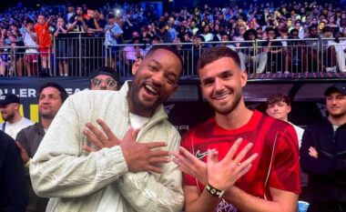 Will Smith bën shqiponjën dy krenare me futbollistin shqiptar – fotoja u bë virale në internet