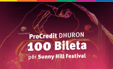 Banka ProCredit dhuron 100 bileta për Sunny Hill Festival