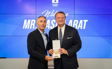 Hasan Arat, ish-presidenti i Besiktas dhe një nga personalitet e larta të lëvizjes olimpike në botë ishte në vizitë në Kosovë