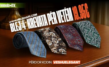 Partnerë në elegancë: Telegrafi dhe Melodia Px ofrojnë 4 kravata Pierre Cavelli për vetëm 19.95 euro!