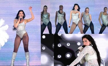 Dua Lipa dhuroi spektakël në Wembley duke performuar para 70 mijë njerëzve në stadium