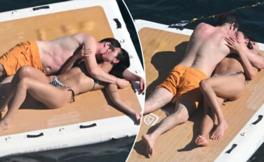 Dua Lipa fotografohet në momente intime me të fejuarin Callum Turner gjatë pushimeve në brigjet italiane