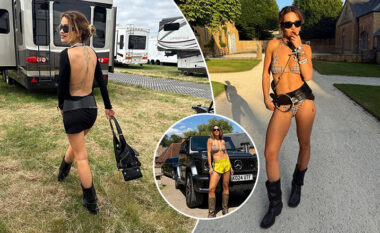 Rita Ora shijon verën në Londër, tregon format e trupit në paraqitje atraktive në bikini