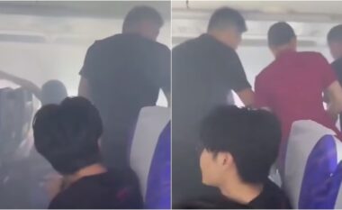 Pasagjerët në panik, bateria shpërthen pak minuta pas ngritjes, kabina e aeroplanit mbushet me tym