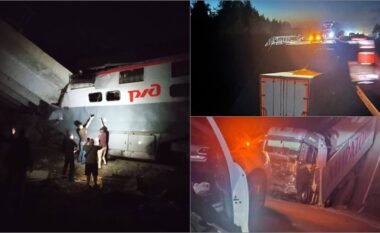 Pamje dhe detaje nga “shpërthimi i urës” që shkaktoi përplasjen e trenave në Rusi, nga ku mbetën shtatë të vdekur dhe dhjetëra të lënduar