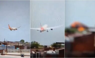 Momenti i rrëzimit të aeroplanit me rreth 240 persona në bord në Indi