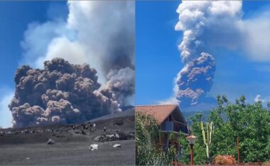 Shpërthen vullkani Etna, turistët ikin për të shpëtuar nga më e keqja