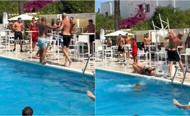 Një grua ra pa ndjenja gjatë një sherri mes turistësh pranë një pishine në Ibiza