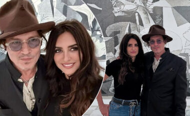 Johnny Depp dhe Penelope Cruz ribashkohen në Madrid, ndajnë selfie gjatë vizitës në muze