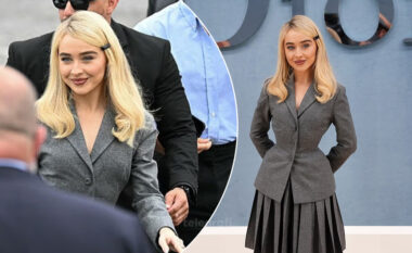 Sabrina Carpenter surprizon me një stil më të matur në sfilatën e ‘Dior Homme’ në Paris