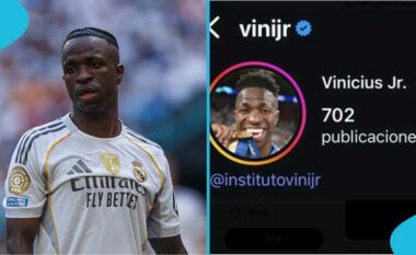 Vinicius Jr ngjall spekulime pasi hoqi fotot e Real Madridit nga profili i tij