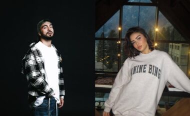 Ledri Vula fotografohet duke mbërthyer me duar një “vajze misterioze” – disa pretendojnë se është Xhensila Myrtezaj