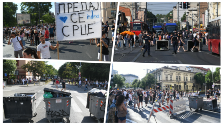 Studentja amerikane përplaset për tokë derisa fshihej nga xhandarmeria serbe, filluan ta shkelnin me këmbë dhe ta godisnin me shkop në shpinë