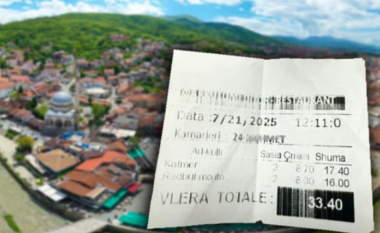 “Dy ëmbëlsira dhe dy koktej, 33.40 euro – pa kupon fiskal”, mërgimtari ankohet për çmimet e larta në Shatërvan të Prizrenit