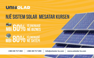 Investoni në panele solare dhe kurseni deri në 70% në faturat e energjisë me Unisolar