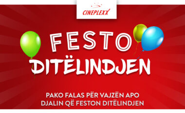  Festo ditëlindjen në Cineplexx – film dhe argëtim për fëmijët!