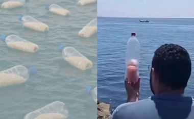 “Nga deti në det, një shishe shprese për Gazën”, egjiptianët tentojnë të dërgojnë ushqim në Gaza përmes shisheve