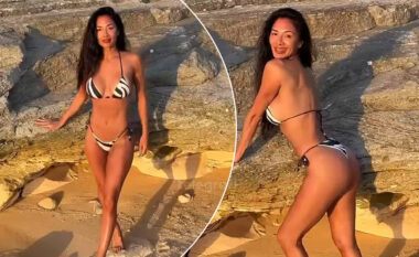 Nicole Scherzinger feston 47-vjetorin me bikini në plazh