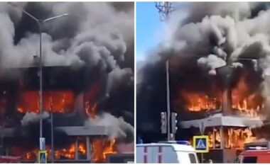 Tragjedi në Rostov të Rusisë – digjet qendra tregtare me dronë ushtarakë, humbin jetën dy persona