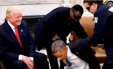 Trump publikoi videon e krijuar me inteligjencë artificiale që tregon arrestimin e Obamës