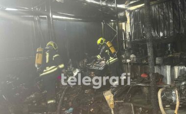 Zjarr në një depo në Prishtinë, Gashi: Në rrezik kanë qenë edhe objektet përreth