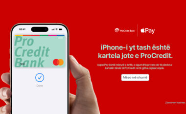 Banka ProCredit sjell Apple Pay në Kosovë për klientët e saj