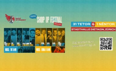 Rezervo sot biletat për edicionin e 4-të për Zurich Shqip Comedy Up Festival