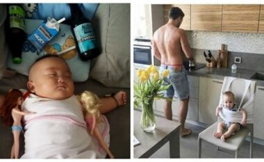 Nga kaosi në qetësi – baballarët me fëmijët në momente të papërshtatshme