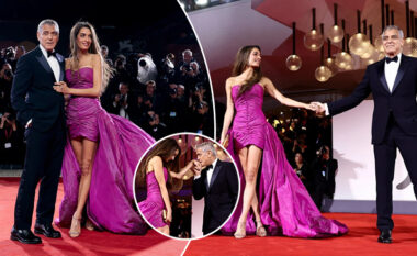 George Clooney dhe Amal bëjnë paraqitje glamuroze në Festivalin e Venecias – aktori hollivudian tregohet xhentëlmen karshi gruas së tij