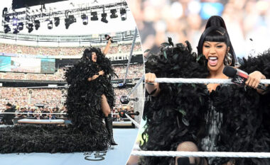 Cardi B mahnit me veshje dramatike në WWE SummerSlam, ndërsa përballet me padi të re
