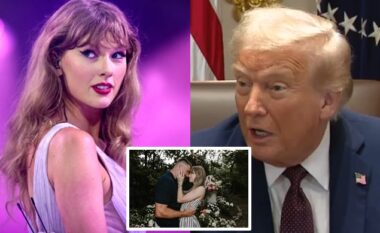 Presidenti Donald Trump lë mënjanë inatin, uron Taylor Swift dhe Travis Kelce për fejesën e tyre