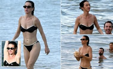 Katy Perry shfaq trupin e saj mahnitës me bikini në plazh, pas thashethemeve për një romancë me ish-kryeministrin kanadez Justin Trudeau