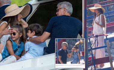 George dhe Amal Clooney shijojnë pushimet në vilën milionëshe buzë Liqenit Como, krahas yjeve të njohur të Hollywoodit