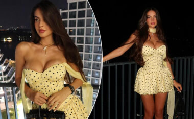 Oriola Marashi shkëlqen me një paraqitje elegante në setin e fundit fotografik
