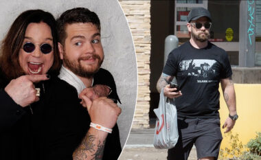 Jack Osbourne nderon babanë Ozzy në një paraqitje të rrallë publike