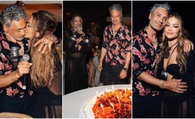 Rita Ora me fjalë emocionuese për bashkëshortin Taika Waititin në 50-vjetorin e lindjes – publikon pamje nga festa në Ibiza