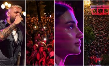 Kiara Tito nuk mban lotët në koncertin e Luiz Ejllit në Shkodër
