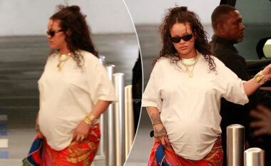 Rihanna shfaq stilin e saj unik të shtatzënisë në Beverly Hills ndërsa afron lindja e fëmijës së tretë