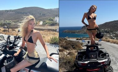 Stella Maxwell mahnit ndjekësit me një album fotografish nga pushimet e saj në Greqi